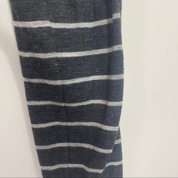 Madewell Gray and White Striped Sleep Leggings - Picture 3 of 9